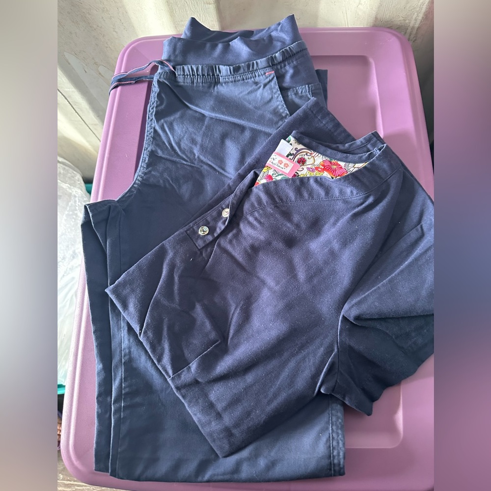 DARK BLUE SCRUB SET🔥